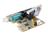 21050-PC-SERIAL-CARD - StarTech.com 2-Port PCI Express Serial Card, Dual Port PCIe to RS232 (DB9) Serial Interface Card, 16C1050 UART, Standard or Low Profile Brackets, COM Retention, For Windows & Linux - Höger vinkel