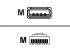 CBA-UF1-S07ZAR - Zebra - USB-kabel - USB (hane) till RJ-45 (10 pin) (hane) - 