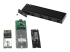 SM2E1BMU31C - StarTech.com USB-C 10 Gbps till M.2 NVMe eller M.2 SATA SSD-inneslutning - Höger vinkel