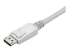 CDP2DPMM3MW - StarTech.com 9.8ft/3m USB C to DisplayPort 1.2 Cable 4K 60Hz, USB-C to DisplayPort Adapter Cable HBR2, USB Type-C DP Alt Mode to DP Monitor Video Cable, Compatible w/ Thunderbolt 3, White - Närbild