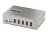 10G8A2CS-USB-C-HUB - StarTech.com 10-Port USB-C Hub, 8x USB-A + 2x USB-C, Self-Powered w/ 65W Power Supply, USB 3.1 10Gbps Hub w/ BC1.2 Charging, Desktop/Laptop USB Hub with 3ft Locking USB-IF Certified Cable - Höger vinkel