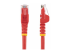 N6PATC750CMRD - StarTech.com 7.5m CAT6 Ethernet Cable, 10 Gigabit Snagless RJ45 650MHz 100W PoE Patch Cord, CAT 6 10GbE UTP Network Cable w/Strain Relief, Red, Wiring is UL Certified/TIA - Flera vinklar