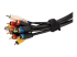B506I-HOOK-LOOP-TIES - StarTech.com 6in Hook and Loop Cable Ties, 50 Pack, Black, Reusable Cable Straps, Adjustable and Flexible, Cord Organizer Tie/Wraps for Professional Cable Management - Vänster vinkel