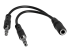 MUYHSFMM - StarTech.com 3,5 mm 4-polig till 2x 3-polig 3,5 mm headsetsplitteradapter – F/M - Vänster vinkel