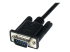 SCNM9FM1MBK - StarTech.com 1 m svart DB9 RS232 seriell nollmodemskabel F/M - Höger vinkel