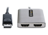 MST14DP122HD - StarTech.com DP to Dual HDMI MST HUB, Dual HDMI 4K 60Hz, DisplayPort Multi Monitor Adapter with 1ft (30cm) Cable, DP 1.4 Multi Stream Transport Hub, DSC | HBR3, DP to 2x HDMI Ports - Närbild
