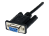 SCNM9FM1MBK - StarTech.com 1 m svart DB9 RS232 seriell nollmodemskabel F/M - Höger vinkel