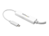 CDP2DPMM3MW - StarTech.com 9.8ft/3m USB C to DisplayPort 1.2 Cable 4K 60Hz, USB-C to DisplayPort Adapter Cable HBR2, USB Type-C DP Alt Mode to DP Monitor Video Cable, Compatible w/ Thunderbolt 3, White - Närbild