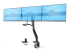 3M1A3SG-MONITOR-ARM - StarTech.com Crossbar Triple Monitor Desk Mount, VESA 75x75/100x100 - Höger vinkel