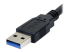 USB3SAB10BK - StarTech.com 10 ft Black SuperSpeed USB 3.0 Cable A to B - Höger vinkel