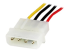 LP4POWEXT12 - StarTech.com 30 cm LP4-strömförlängningskabel - Höger vinkel