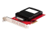 PEX4SFF8639U3 - StarTech.com U.3 to PCIe Adapter Card, PCIe 4.0 x4 Adapter For 2.5" U.3 NVMe SSDs, SFF-TA-1001 PCI Express Add-in Card for Desktops/Servers, TAA Compliant - Vänster vinkel