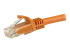 N6PATC750CMOR - StarTech.com 7.5m CAT6 Ethernet Cable, 10 Gigabit Snagless RJ45 650MHz 100W PoE Patch Cord, CAT 6 10GbE UTP Network Cable w/Strain Relief, Orange, Fluke Tested/Wiring is UL Certified/TIA - Närbild