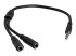 MUYHSMFF - StarTech.com 4 Position to 2x 3 Position 3.5mm Headset Splitter Adapter - Vänster vinkel