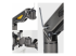 H1M1AG2-MONITOR-ARM - StarTech.com Desk Mount Monitor Arm, Up To 32" Display, C-Clamp, TAA - Flera vinklar