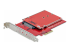 1M25-U3-M2-ADAPTER - StarTech.com M.2 to U.3 Adapter, For M.2 NVMe SSDs, PCIe M.2 Drive to 2.5inch U.3 (SFF-TA-1001) Host Adapter/Converter, TAA Compliant - Vänster vinkel