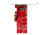 PEX4M2E1 - StarTech.com x4 PCI Express 3.0 till M.2 PCIe NVMe SSD Adapter - Ovansidan