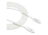 TBLT3MM2MW - StarTech.com 6.6ft (2m) Thunderbolt 3 Cable, 20Gbps, 100W PD, 4K Video, Thunderbolt-Certified, Compatible w/ TB4/USB 3.2/DisplayPort - Vänster vinkel