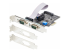 2S232422485-PC-CARD - StarTech.com 2-Port Serial PCIe Card, Dual-Port PCI Express to RS232/RS422/RS485 (DB9) Serial Card, Low-Profile Brackets Incl., 16C1050 UART, TAA-Compliant, Windows/Linux, TAA Compliant - Vänster vinkel