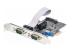 2S232422485-PC-CARD - StarTech.com 2-Port Serial PCIe Card, Dual-Port PCI Express to RS232/RS422/RS485 (DB9) Serial Card, Low-Profile Brackets Incl., 16C1050 UART, TAA-Compliant, Windows/Linux, TAA Compliant - Vänster vinkel