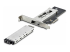 M2-REMOVABLE-PCIE-N1 - StarTech.com M.2 NVMe SSD to PCIe x4 Mobile Rack/Backplane with Removable Tray for PCI Express Expansion Slot, Tool-less Installation, PCIe 4.0/3.0 Hot-Swap Drive Bay, Key Lock - Vänster vinkel
