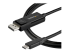 CDP2DP141MBD - StarTech.com 1 m USB-C till DisplayPort 1.4-kabel - Höger vinkel