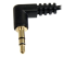 MU1MMSRA - StarTech.com 30 cm Slim 3,5 mm till högervinklad stereoaudiokabel – M/M - Närbild