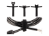 B506I-HOOK-LOOP-TIES - StarTech.com 6in Hook and Loop Cable Ties, 50 Pack, Black, Reusable Cable Straps, Adjustable and Flexible, Cord Organizer Tie/Wraps for Professional Cable Management - Framsidan