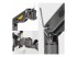 H1M1AG2-MONITOR-ARM - StarTech.com Desk Mount Monitor Arm, Up To 32" Display, C-Clamp, TAA - Flera vinklar