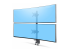 H2MPV-MONITOR-MOUNT - StarTech.com Desk Mount For 2x Vertically Stacked Monitors, Dual 49", TAA - Höger vinkel