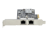 PR22GI-NETWORK-CARD - StarTech.com 2-Port 2.5Gbps NBASE-T PCIe Network Card, Intel I225-V, Dual-Port Computer Network Card, Multi-Gigabit NIC, PCI Express Server LAN Card, Desktop Ethernet Interface - Vänster sida