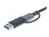 FCREADMICRO3V2 - StarTech.com USB 3.0 Multi-Media Memory Card Reader, SD/microSD/CompactFlash Card Reader, Portable USB 5Gbps Card Adapter, External USB-C Card Reader with Attached USB-A Adapter - Närbild