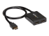 ST122HD4KU - StarTech.com 4K HDMI video-splitter med 2 portar – 1x2 HDMI-splitter – Strömförses via USB eller strömadapter – 4K 30 Hz - Höger vinkel