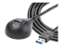 USB3SEXT5DKB - StarTech.com 1,5 m svart SuperSpeed USB 3.0-förlängningskabel till skrivbordet - Höger vinkel