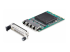 OR41GI-NETWORK-CARD - StarTech.com 4-Port RJ45 Gigabit OCP 3.0 Server Network Card, Intel I350 - Vänster vinkel