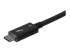 TBLT34MM80CM - StarTech.com 2.6ft (80cm) Thunderbolt 3 Cable, 40Gbps, 100W PD, 4K/5K Video, Thunderbolt-Certified, Compatible w/ TB4/USB 3.2/DisplayPort - Närbild