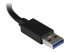 ST3300GU3B - StarTech.com Bärbar USB 3.0-hubb med 3 portar plus Gigabit Ethernet - Närbild