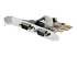 21050-PC-SERIAL-LP - StarTech.com 2-Port PCI Express Serial Card, Dual Port PCIe to RS232 (DB9) Serial Interface Card, 16C1050 UART, Standard or Low Profile Brackets, COM Retention, For Windows & Linux - Höger vinkel