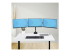 3MP2AG-MONITOR-ARM - StarTech.com Triple Monitor Desk Mount For Up To Three 27in Screens, VESA 75x75/100x100, Tool-Less Arm Adjustments, C-Clamp/Grommet Mount, Spring-Assisted Arms - Framsidan
