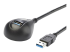 USB3SEXT5DKB - StarTech.com 1,5 m svart SuperSpeed USB 3.0-förlängningskabel till skrivbordet - Höger vinkel
