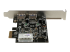 PEXUSB3S25 - StarTech.com PCI Express (PCIe) SuperSpeed USB 3.0-kortadapter med 2 portar och UASP – LP4-ström - Höger vinkel