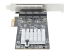 PR42GI-NETWORK-CARD - StarTech.com 4-Port 2.5Gbps NBASE-T PCIe Network Card, Intel I225-V Chip, Quad Port Computer Network Card, Multi-Gigabit NIC, PCI Express Server LAN Card, Desktop Ethernet Interface Card, PCI Express 2.0 (PR42GI-NETWORK-CARD) - Höger sida
