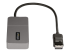 MST14DP123HD - StarTech.com 3-Port MST Hub, DisplayPort to Triple HDMI Monitors, 4K 60Hz, DP 1.4 Multi-Monitor Video Adapter with 1ft (30cm) Built-in Cable, USB Powered, Windows Only - Vänster vinkel