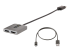 MST14DP122HD - StarTech.com DP to Dual HDMI MST HUB, Dual HDMI 4K 60Hz, DisplayPort Multi Monitor Adapter with 1ft (30cm) Cable, DP 1.4 Multi Stream Transport Hub, DSC | HBR3, DP to 2x HDMI Ports - Vänster vinkel