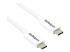 TBLT3MM2MW - StarTech.com 6.6ft (2m) Thunderbolt 3 Cable, 20Gbps, 100W PD, 4K Video, Thunderbolt-Certified, Compatible w/ TB4/USB 3.2/DisplayPort - Vänster vinkel