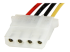 LP4SATAFM12 - StarTech.com 30 cm SATA till LP4-strömkabeladapter - Närbild