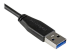 USB3AU1MRS - StarTech.com 1m 3 ft Slim Micro USB 3.0 Cable M/M - Närbild