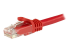 N6PATC750CMRD - StarTech.com 7.5m CAT6 Ethernet Cable, 10 Gigabit Snagless RJ45 650MHz 100W PoE Patch Cord, CAT 6 10GbE UTP Network Cable w/Strain Relief, Red, Fluke Tested/Wiring is UL Certified/TIA - Närbild