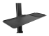 WKSTNCART - StarTech.com Mobile Workstation Cart with Monitor Mount, CPU/PC Holder, Keyboard Tray, Ergonomic Height Adjustable Desktop Computer Cart, Rolling Mobile Standing Workstation on Wheels - Närbild