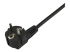 PXT101YEU2M - StarTech.com 2m (6ft) Computer Power Cord, 18AWG, EU Schuko to 2x C13 Power Cord, 10A 250V, Black Replacement AC Cord, TV/Monitor Power Cable, Schuko CEE 7/7 to IEC 60320 2x C13 Power Cord - Närbild
